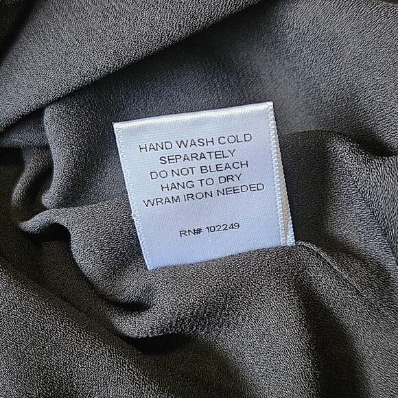 Skies Are Blue Top Womens M Black White Embroidered Crochet Trim Boho Festival - Picture 9 of 12